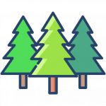 Διακοσμητικό εικονίδιο - δέντρα